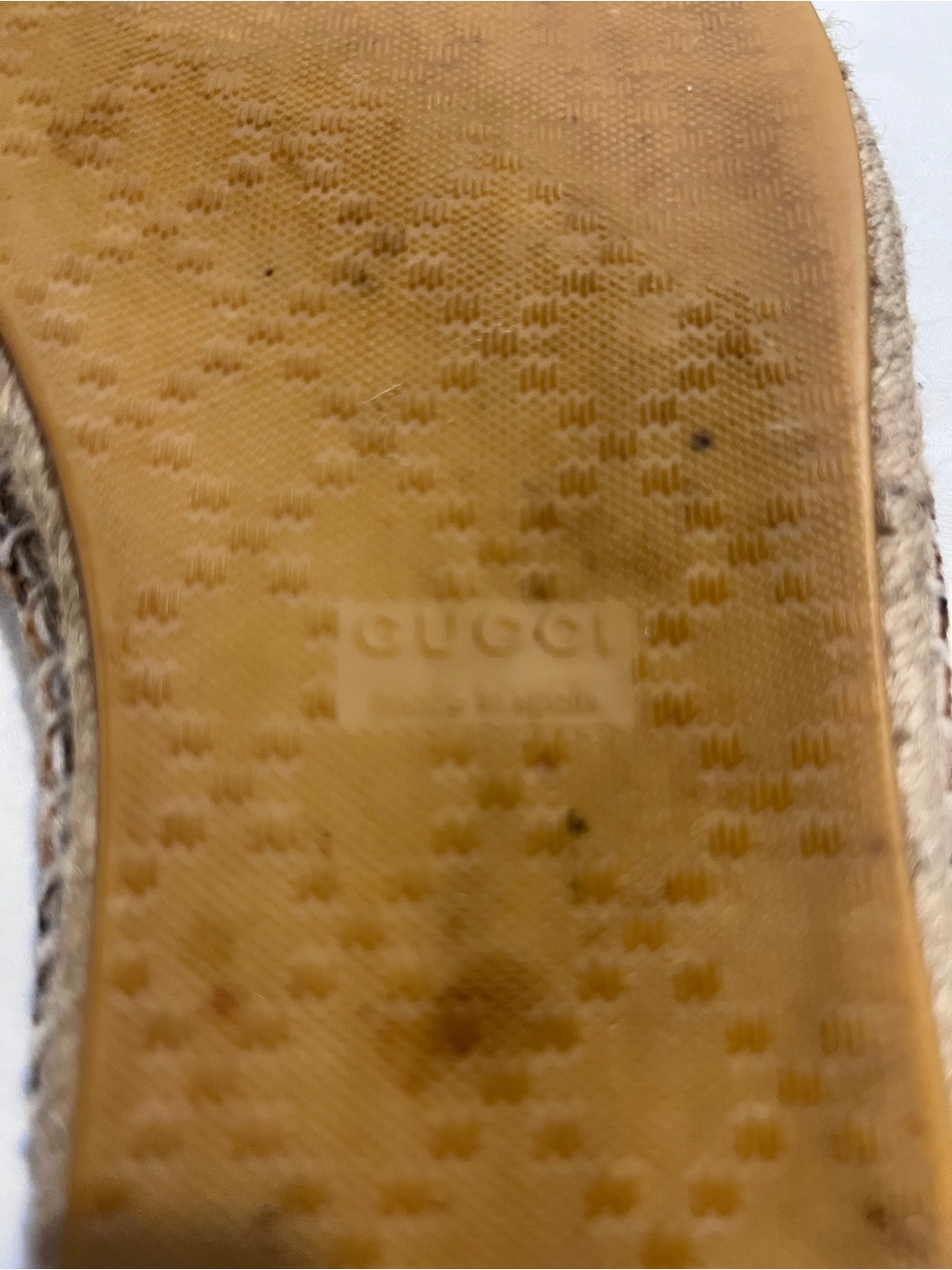 Gucci Women Leopard Print Calf Hair Espadrille - Picture 4 of 7